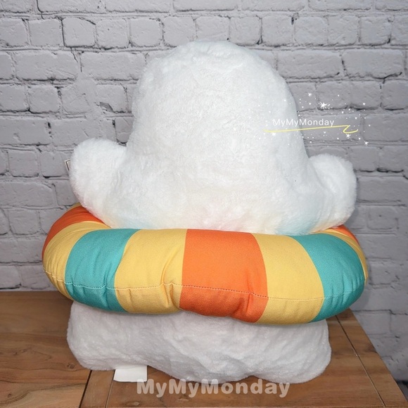 Martha Stewart Halloween Ghost Plush Pillow Lifesaver Sunglasses Summerween - Picture 2 of 3